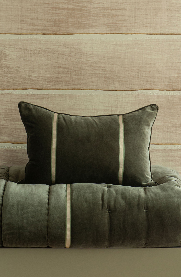 Bianca Lorenne Luchesi Olive Comforter | Luxury Velvet Comforter NZ image 2